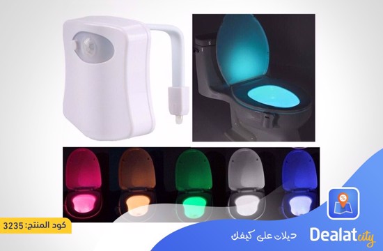 8-color Motion Sensor Automatic LED Light WC Toilet Light Bathroom Light - DealatCity Store