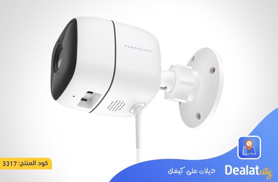 Powerology WiFi Smart Outdoor Camera 110° Wide Angle Lens Camera - DealatCity Store	