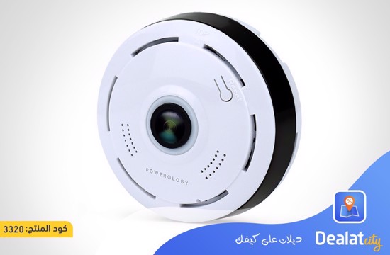 Powerology WiFi Panoramic Camera Ultra Wide Angle Fisheye Lens - DealatCity Store