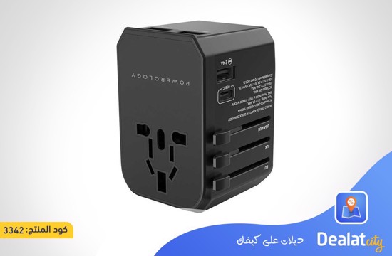 Powerology PD 45W Fast Charge + 2A USB Dual Output With 3 USB Ports - dealatcity