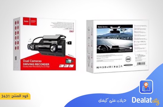 Hoco Di07 Dual Camera Driving Recorder - dealatcity store