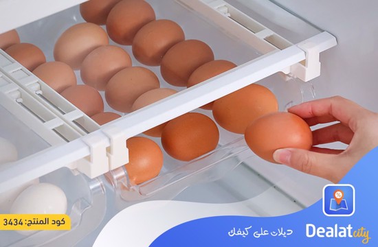 Adjustable Kitchen Egg Organizer Storage Rack - dealatcity store