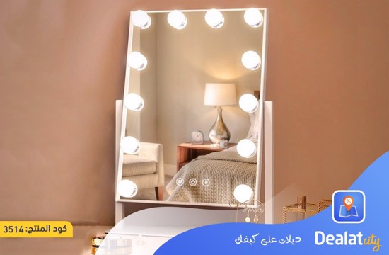Hollywood Vanity Makeup Mirror with Lights 12 LED - dealatcity store
