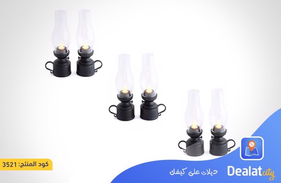 Acrylic Antique LED Lamp Led Tea Light Candle Holder - dealatcity store