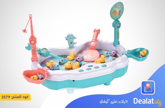 Magnetic Light Up Fishing Bath Toy Set for Kids - Kuwait