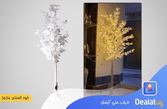 Artificial LED Leaf Tree White Plant for Home Decor - dealatcity store