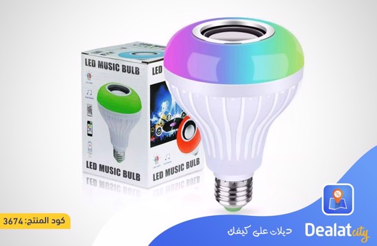 LED Multicolor Light Bulb with Bluetooth Speaker - dealatcity store	