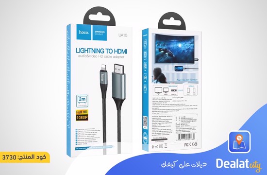 Hoco UA15 Lightning to HDMI cable - dealatcity store