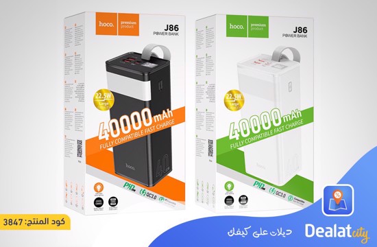 Hoco J86 Powermaster 22.5W 40000mAh Power bank - dealatcity store