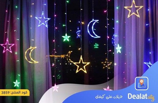 Star-Moon LED String Light Curtain Light - dealatcity store