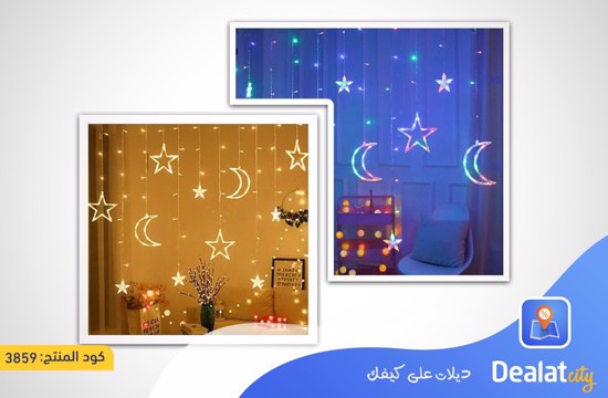 Star-Moon LED String Light Curtain Light - dealatcity store