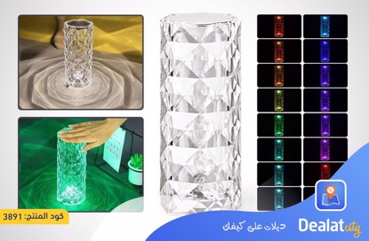 Modern RGB LED Crystal Table Lamp Night Light - dealatcity store