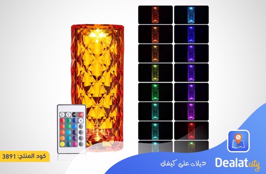Modern RGB LED Crystal Table Lamp Night Light - dealatcity store