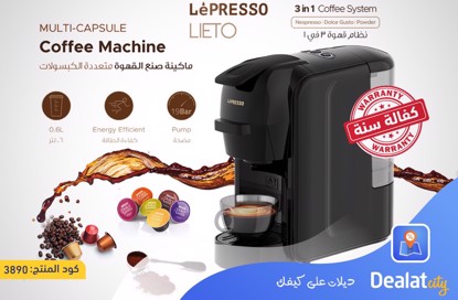 LePresso Lieto Multi-Capsule Coffee Machine - dealatcity store	