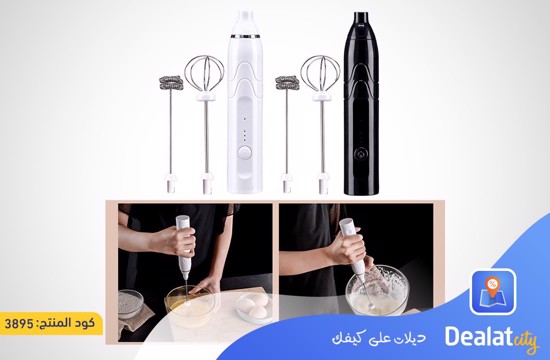 Electric Whisk Handheld Stainless Steel Milk Whisk - dealatcity store