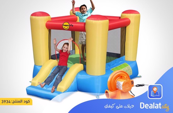Happy Hop Bouncy Castle With Slide 9520 - dealatcity store