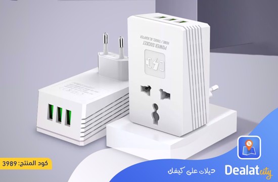 LDNIO A3306 2 IN 1 Travel Converter Adapter Mobile Charger - dealatcity store
