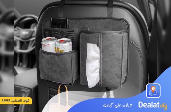 Multifunctional Car Rear Seat Organiser Storage Bag With Hooks - dealatcity store