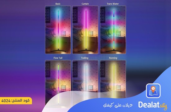 RGB LED Corner Floor Lamp - dealatcity store
