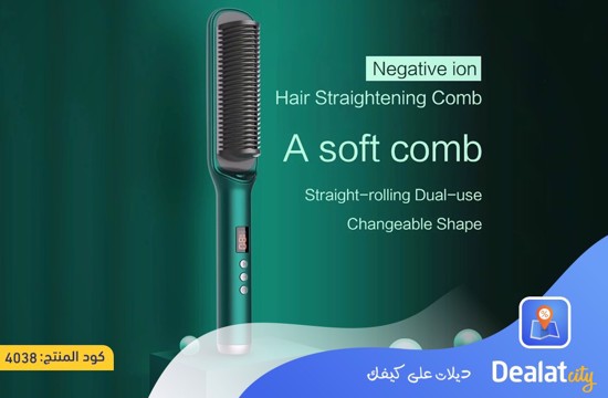 2 in 1 Negative Ion Hair Straightening Comb - dealatcity store