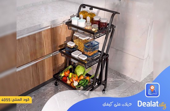  3 Tier Foldable Kitchen Cart - dealatcity store