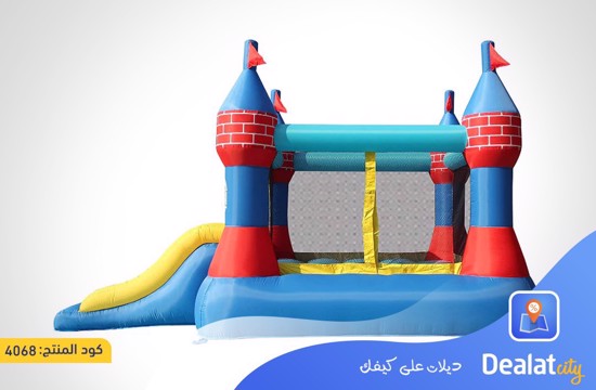 Happy Hop Castle Bouncer With Double Slide 9512 - dealatcity store