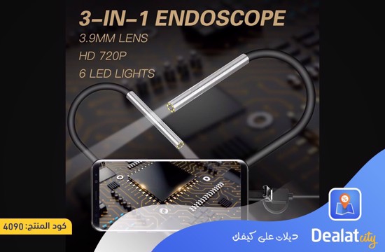 3 IN1 Industrial Endoscope Camera 3.9MM Mini IP67 Waterproof - dealatcity store