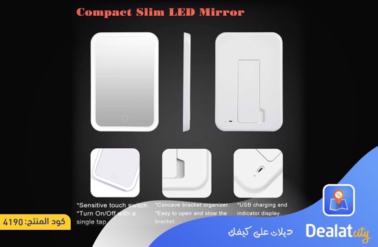 Ultra-Thin LED Lighted Makeup Mirror - dealatcity store