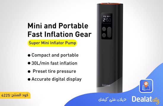Baseus Super Mini Inflator Pump - dealatcity store