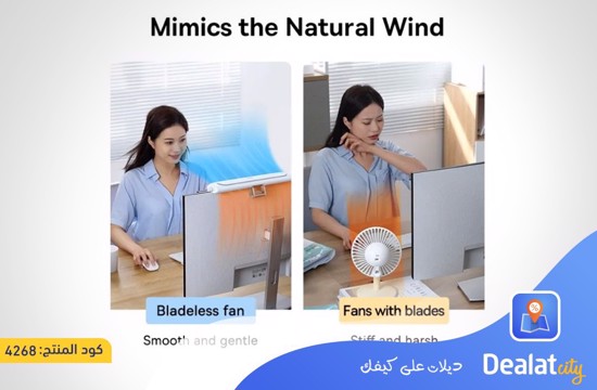 BASEUS Refreshing Monitor Clip-On & Stand-Up Fan - dealatcity store