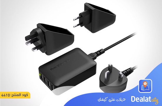 RAVPower RP-PC023 40W 4-Port USB Charger - dealatcity store