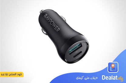RAVPower RP-VC026 PD20W +QC3.0 38W Total Car Charger - dealatcity store