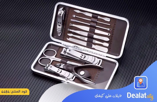 High-quality stainless steel 12pcs Manicure Pedicure Nail Personal Care Set - dealatcity store