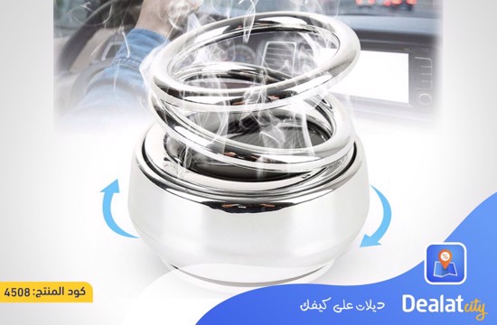 Solar Air Freshener Rotating Double Ring - dealatcity store