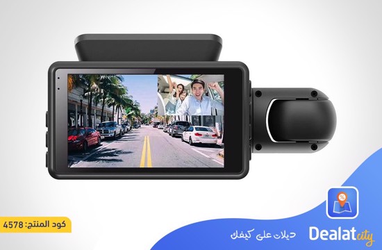 Car DVR Dash Cam Dual Lens FHD 3 Inch 1080P - dealatcity store