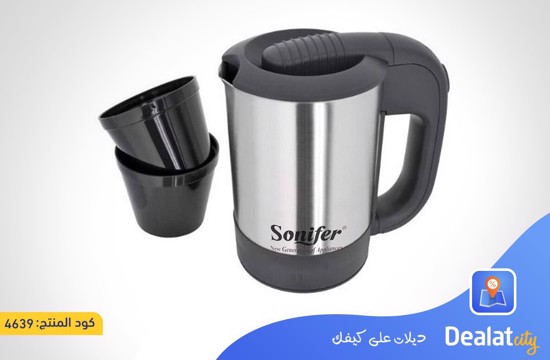 Sonifer 0.5L Stainless Steel Portable Mini Electric Kettle - dealatcity store