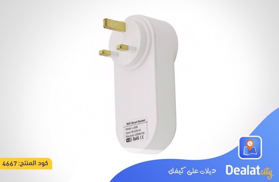 Porodo PD-WFPU2-WH Smart WiFi Plug - dealatcity store