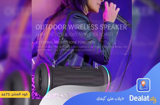 NR-6015M Portable Wireless Rechargeable Karaoke Bluetooth Speaker - dealatcity store