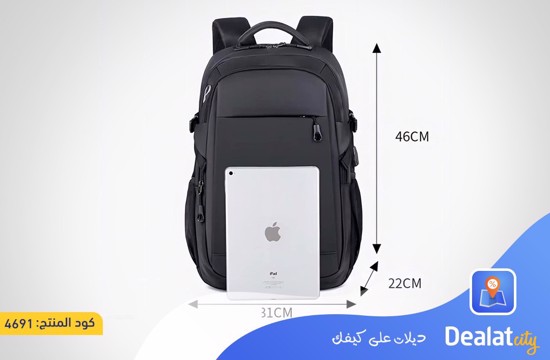 Porodo Lifestyle Water-Proof Oxford + PU Backpack - dealatcity store