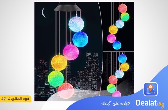 Solar Color Changing Ball Wind Chimes Lights - dealatcity store