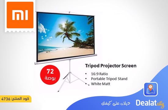 Xiaomi Mi Smart Projector 2 Pro with Tripod Projector Screen - dealatcity store