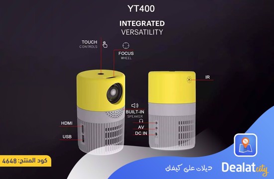 YT400 Portable LED Video Projector - dealatcity store	
