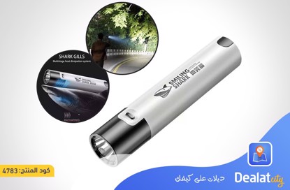 Smiling Shark Rechargeable Powerful LED Torch - dealatcity store