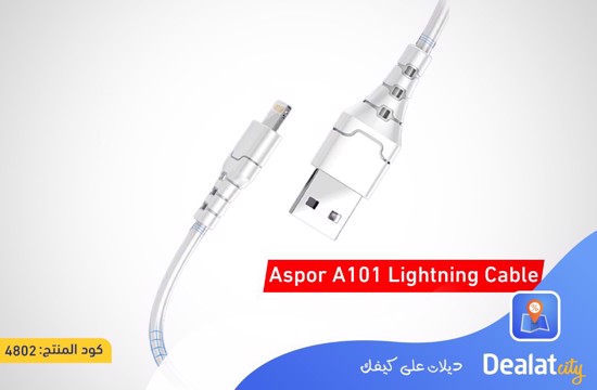 5 Aspor A101 iPhone Lightning Cables - dealatcity store