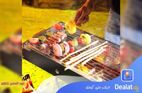 Stainless Steel Foldable Portable Barbecue Grill  - dealatcity store