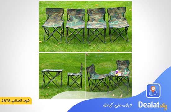 Camping Table + 4 Chairs - dealatcity store