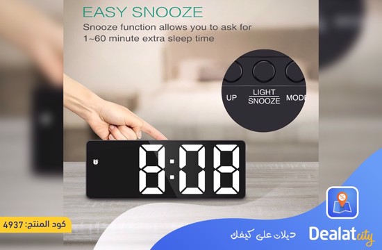 LED Colorful Smart Desk Digital Alarm Clock - dealatcity store