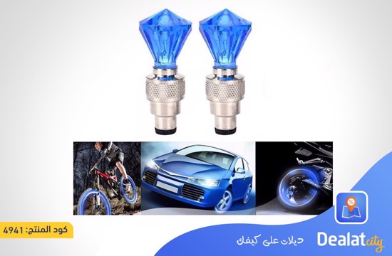 Set Of 2 Diamond Shape Car Tyre LED Lights - dealatcity store