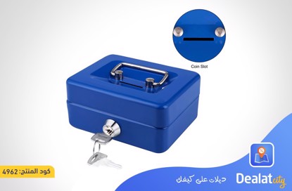 Metal Box With Lock Durable Double Layer - dealatcity store