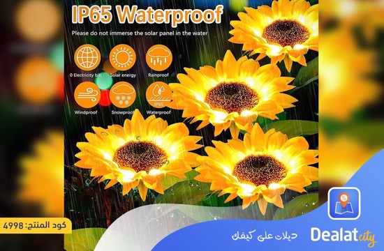 Waterproof Sunflower Solar Powered Outdoor Lights - dealatcity store